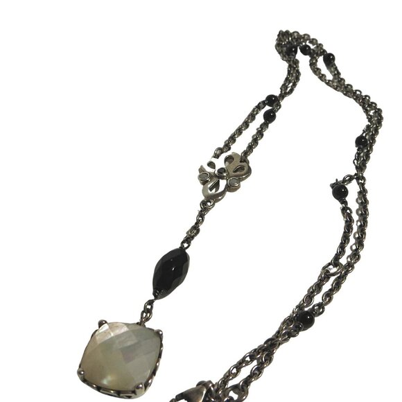 Pandora RARE!!!! Elegant Sincerity Mother Pearl Sterling Necklace 590318MP48 - Picture 8 of 13